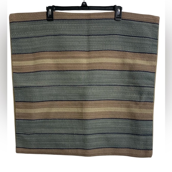 Pottery Barn Other - Pottery‎ Barn 24"X 24" Cotton Stripe Woven Pillowcase Case Only Zip Closure